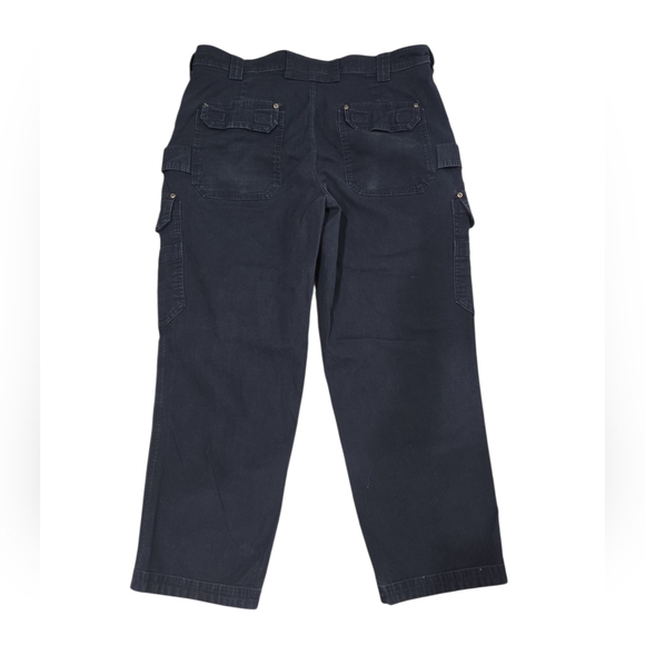 DULUTH TRADING CO. FLEX FIRE HOSE PANTS. SIZE 40 X 30. NAVY BLUE.. - Picture 2 of 10